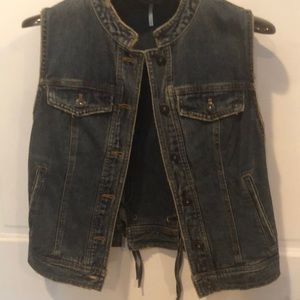 Free People denim vest